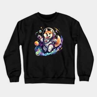 Cute Corgi Astronaut Crewneck Sweatshirt